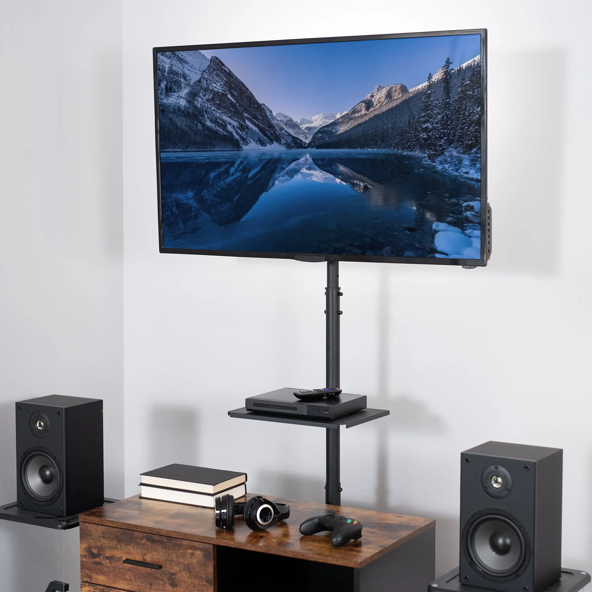 13” to 50” TV Stand with Shelf for Treadmills & Ellipticals