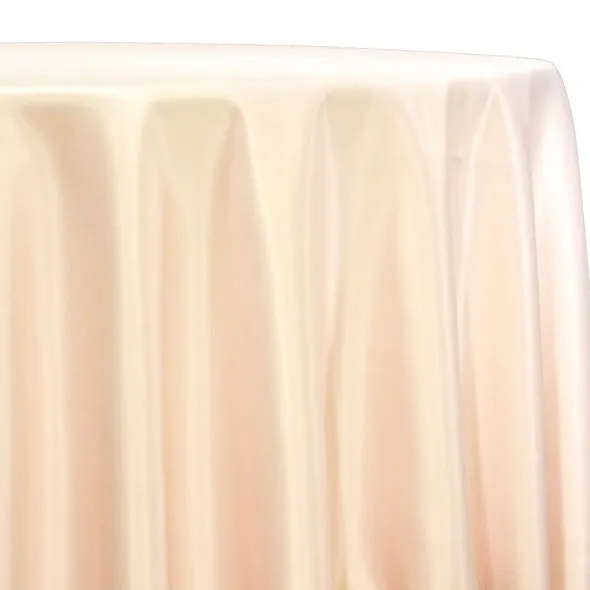 1pc - Lamour (Dull) Satin Table Linen 90" Round - Ivory 1114
