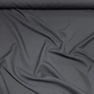 1pc - Premium Poly (Poplin) Drapery Panels 14' Tall x 58" Wide - Charcoal