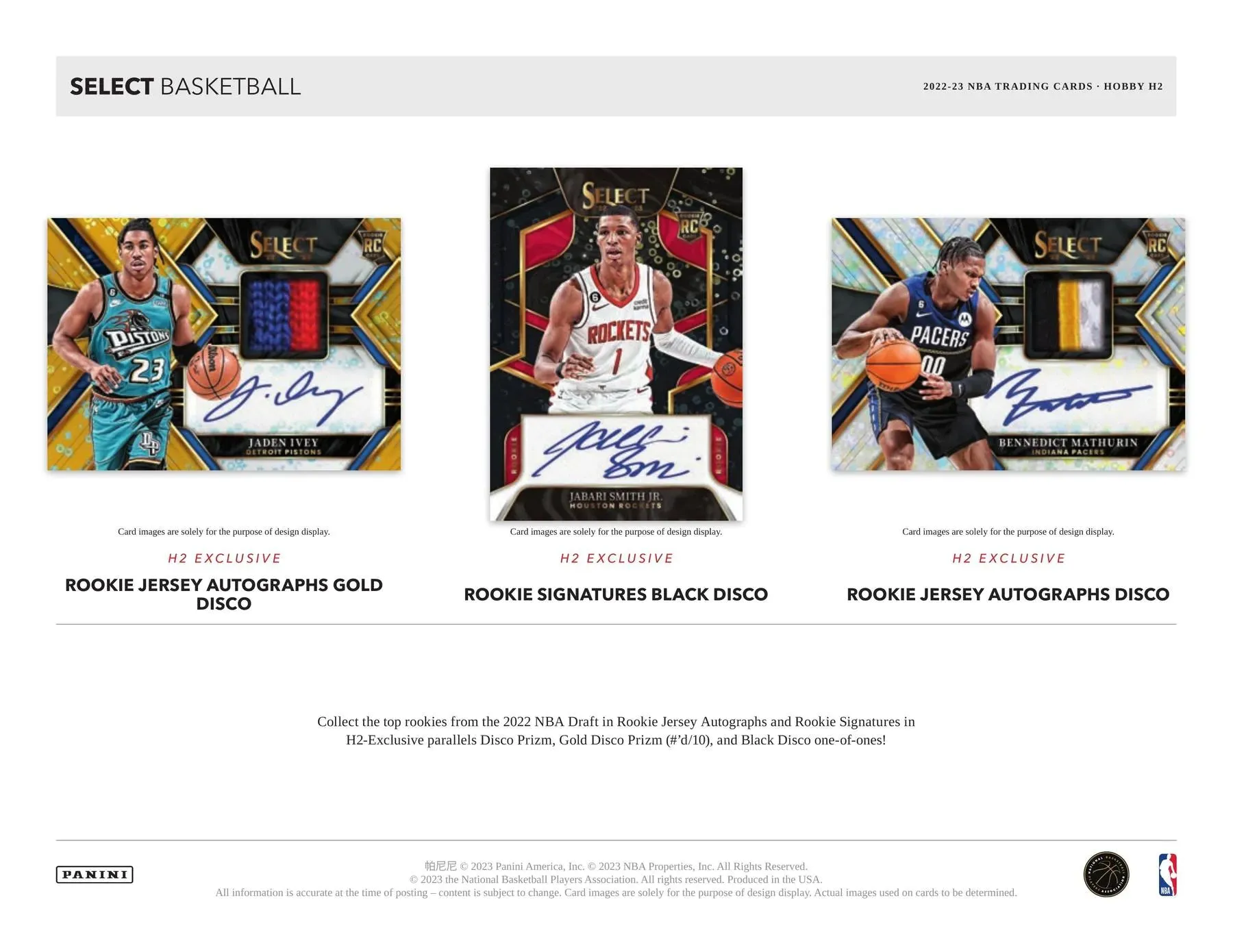 2022/23 Panini Select Basketball H2 Box