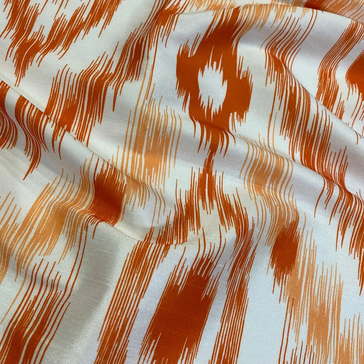 2pcs - Cosmo Print (Dupioni) Table Linen 58"x58" Square - Orange