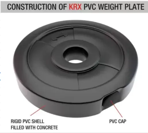 50 kg PVC Combo with Unfilled Punching Bag & PVC Dumbbells | Home Gym | 2.5 Kg x 4 = 10 Kg (Plates   5 Kg x 4 = 20Kg Plates   10 Kg x 2 = 20Kg Plates)