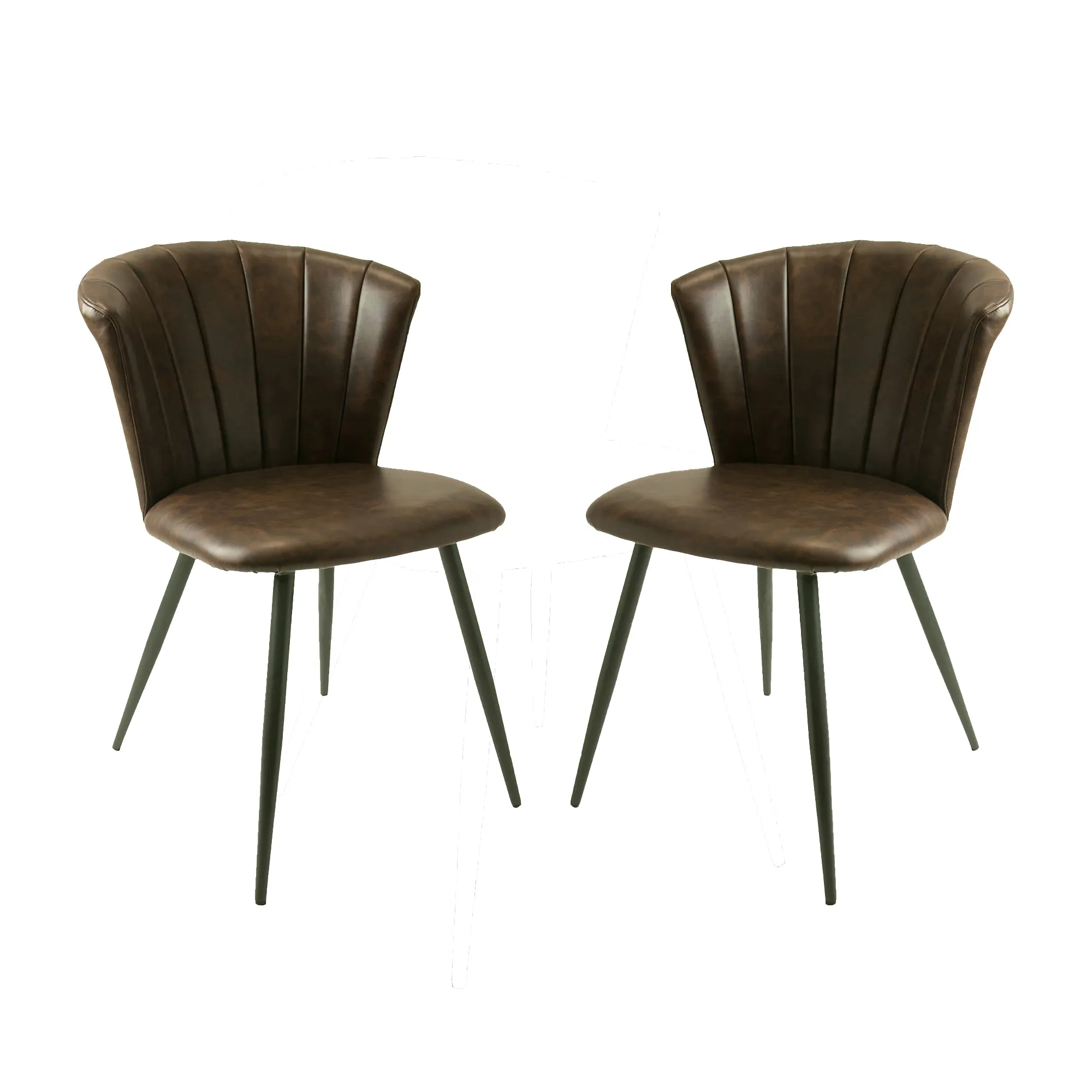Bourne Chesnut Brown Set of Two Dining Chairs