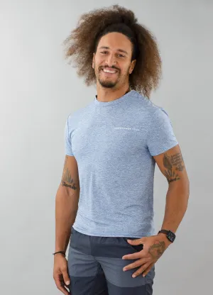 CorePower Yoga Men's Blue Melange Active Tee