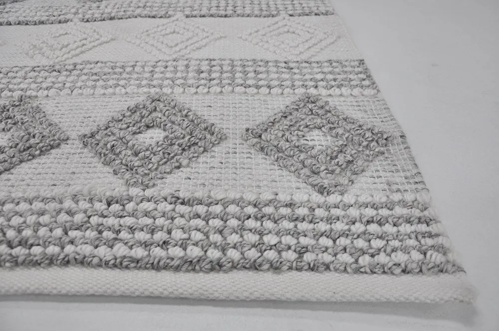 COURTYARD IVORY GREY INDOOR OUTDOOR FLOOR RUG