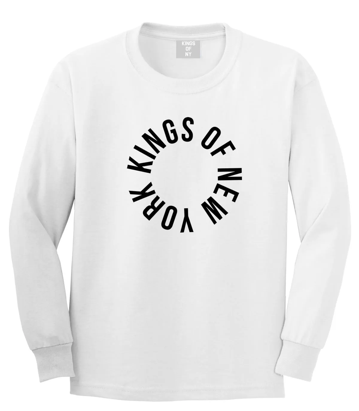 Kings Of New York Circle Emblem Logo Long Sleeve T-Shirt