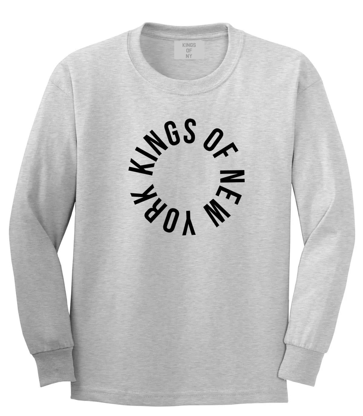 Kings Of New York Circle Emblem Logo Long Sleeve T-Shirt