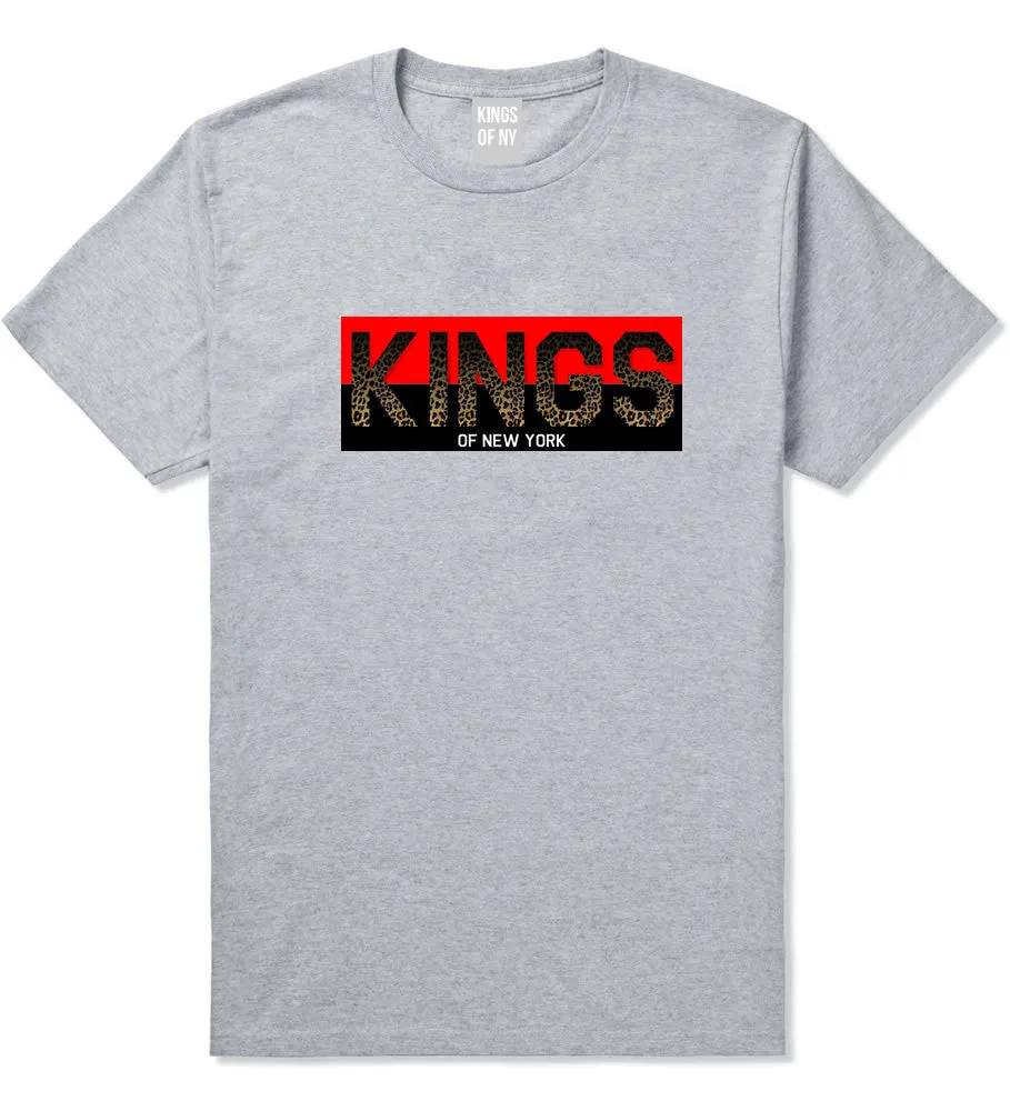 Kings Of NY Cheetah Print Logo T-Shirt