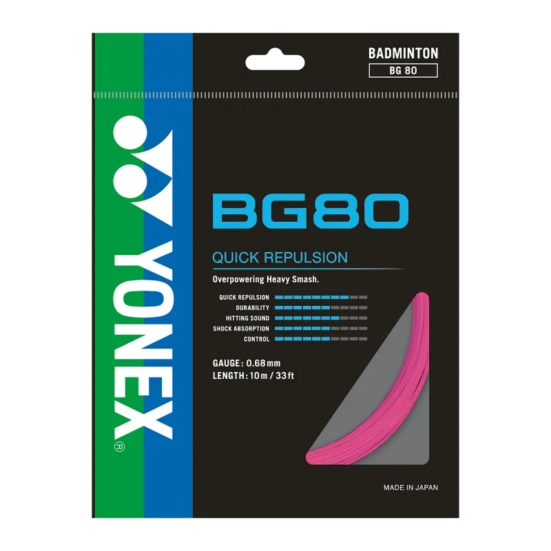 Yonex BG 80 Badminton String - 10m