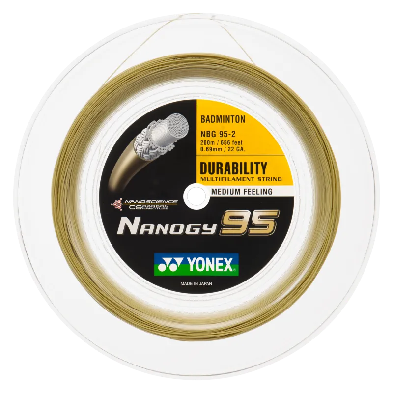 Yonex Nanogy 95 Badminton String Reel -- 200m